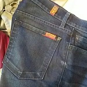 7 FOR ALL MANKIND SZ 28 THE SLIM CIGARRETTE EUC